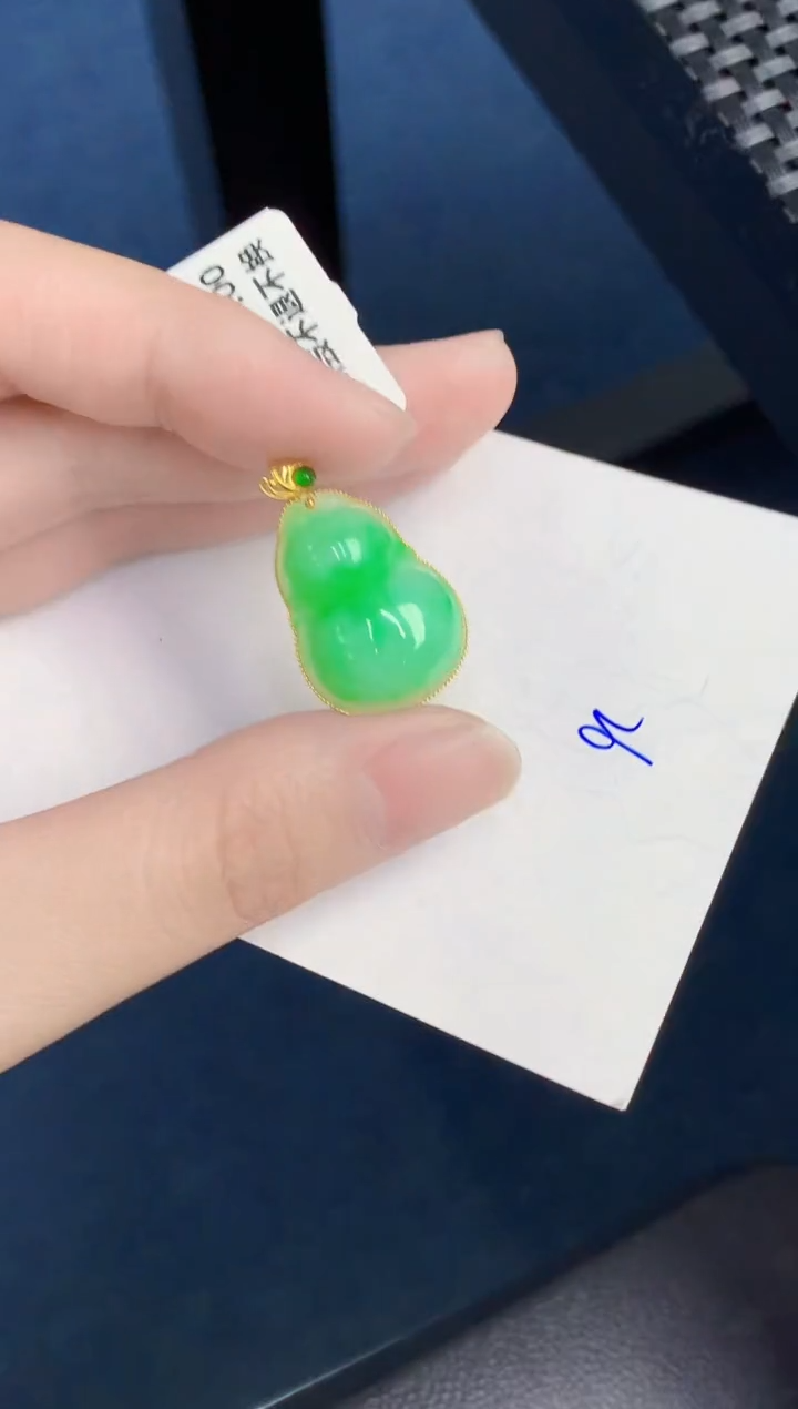 【闪购商品】翡翠颈饰18K金镶嵌000000000