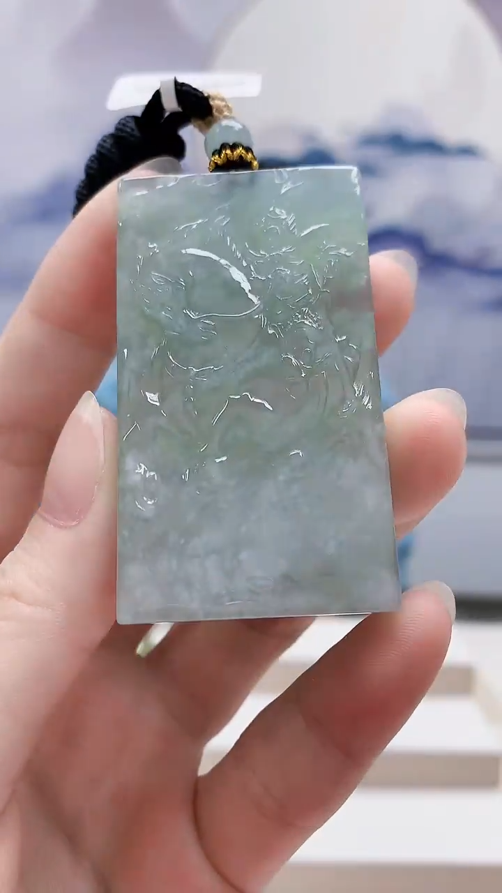 未镶嵌定制翡翠5175ry-毛货挂件