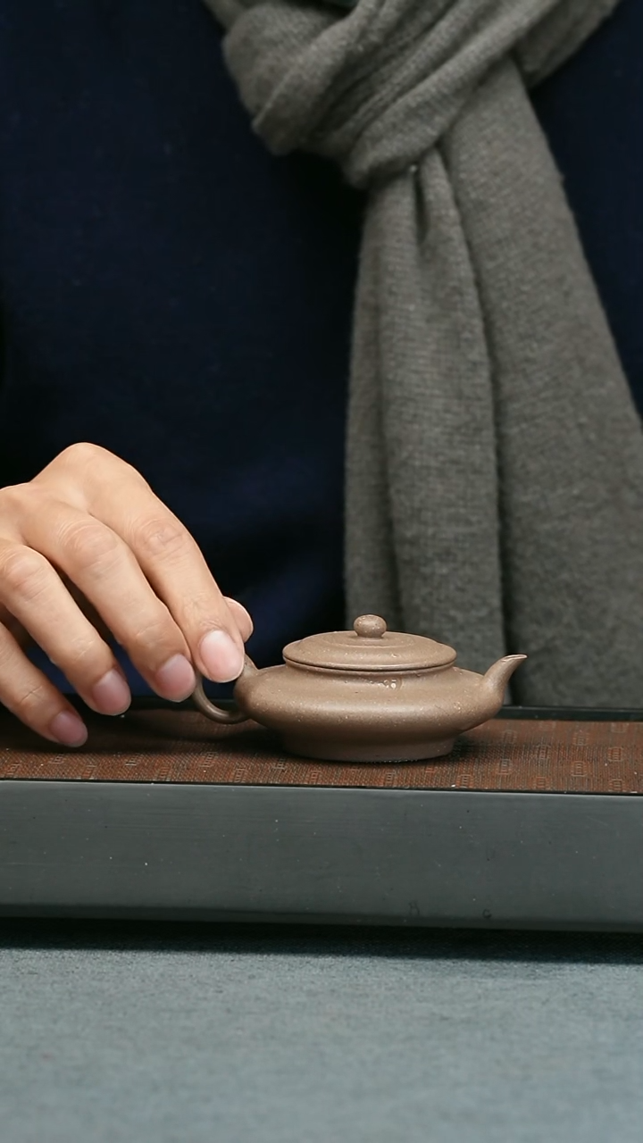 【闪购商品】紫砂茶壶五堂 虚扁-源远堂藏-大彬制