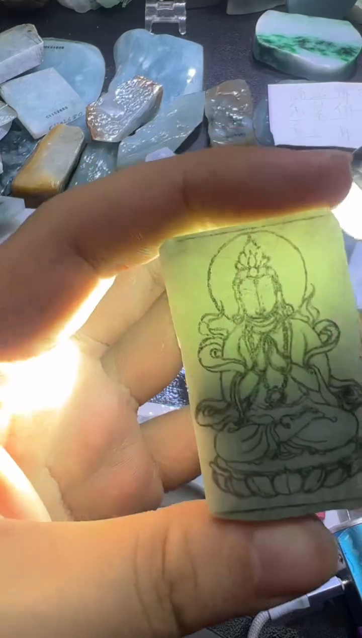 未镶嵌挂件翡翠天然缅甸翡翠A货
