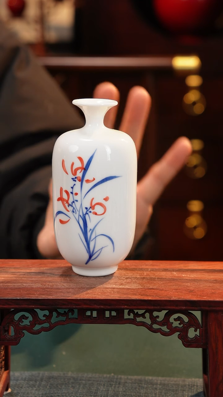 【闪购商品】摆件纯手工手绘高白泥瓷