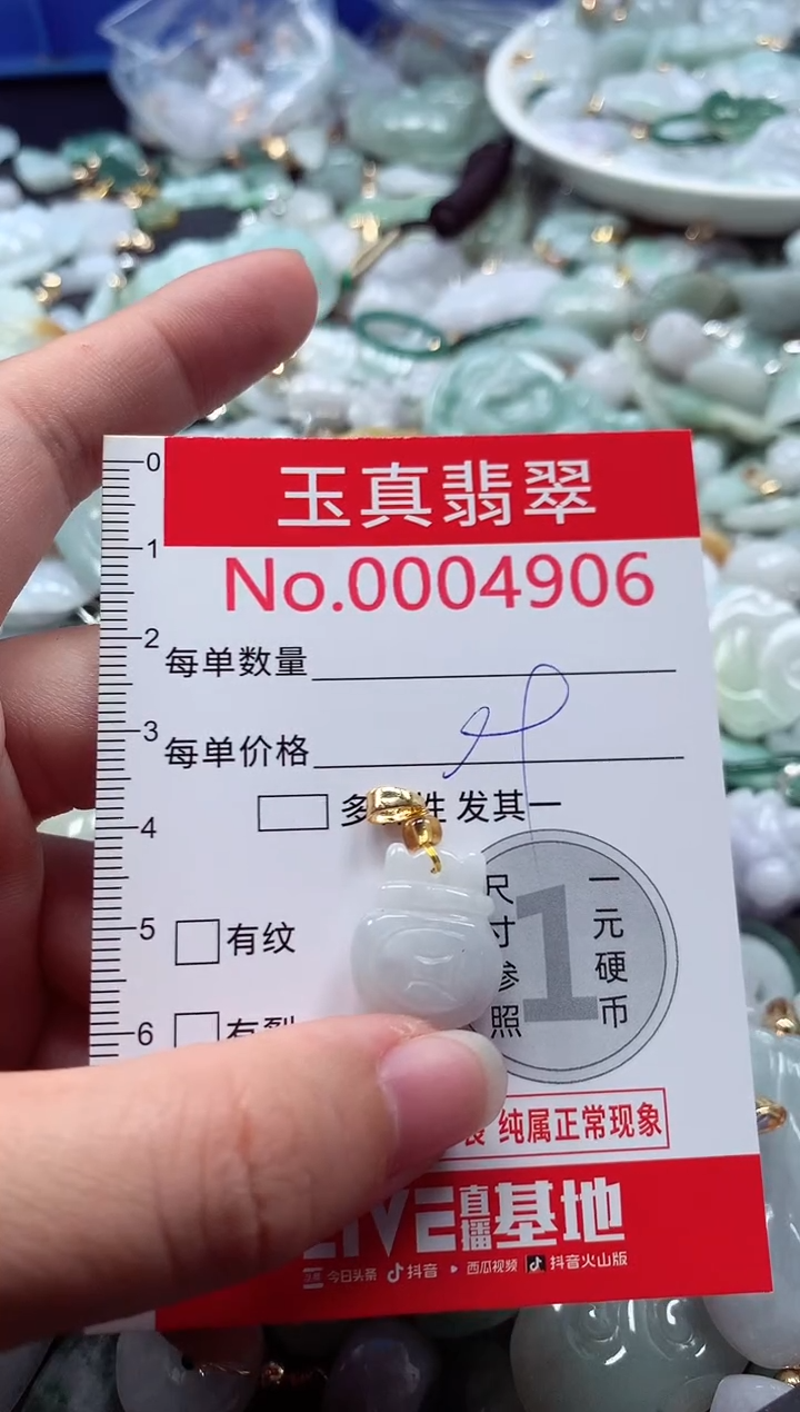 吊坠(不含链)未镶嵌翡翠4906