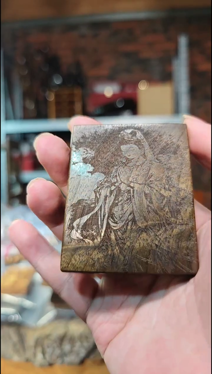 金丝楠无事牌手把件