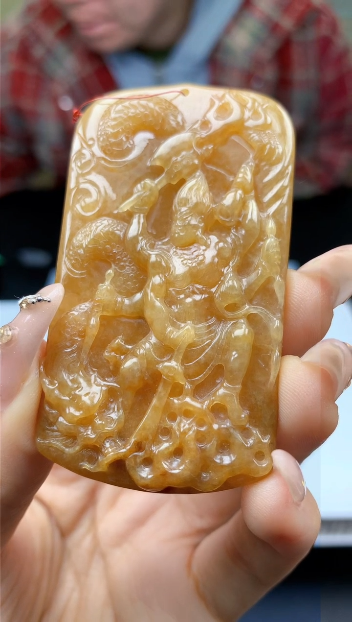 【闪购商品】定制翡翠未镶嵌4688ty-毛货挂件66