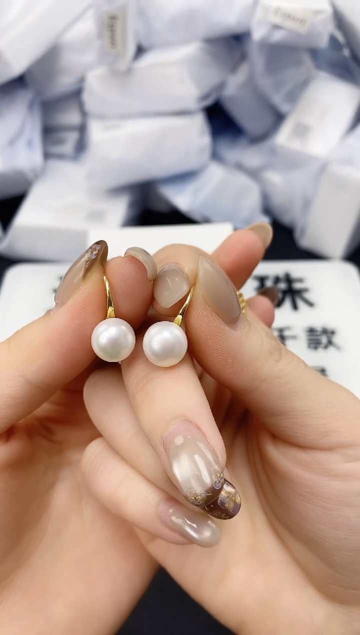 未镶嵌耳饰淡水珍珠ed1032