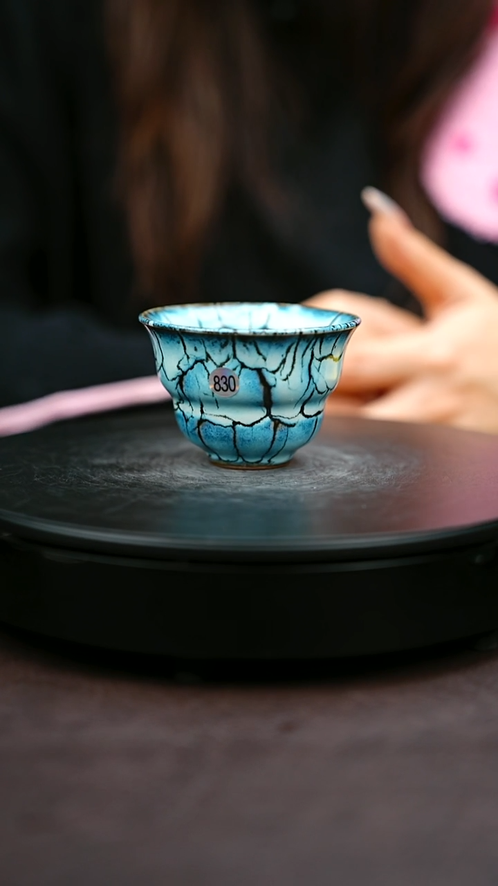 830#原矿钧瓷炉钧釉福禄杯