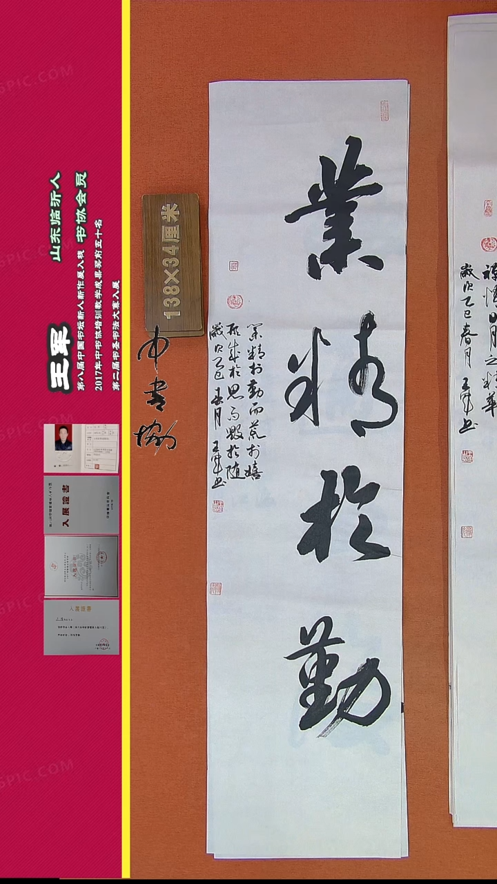 【闪购商品】书法538王军书法精品作品