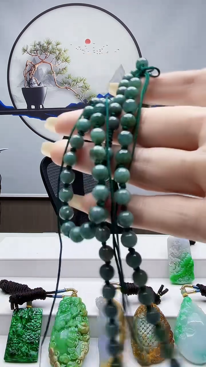 未镶嵌定制翡翠毛货挂件74