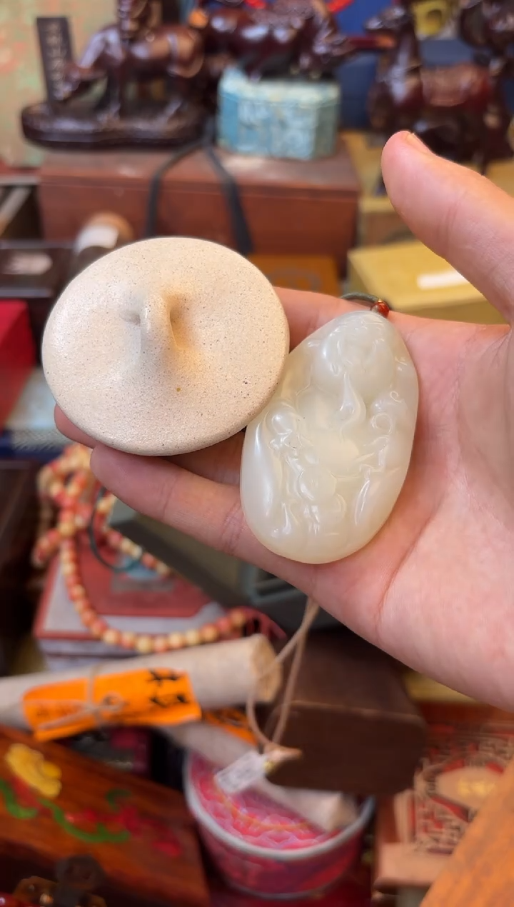 瓷片--------瓷--------财神吊坠