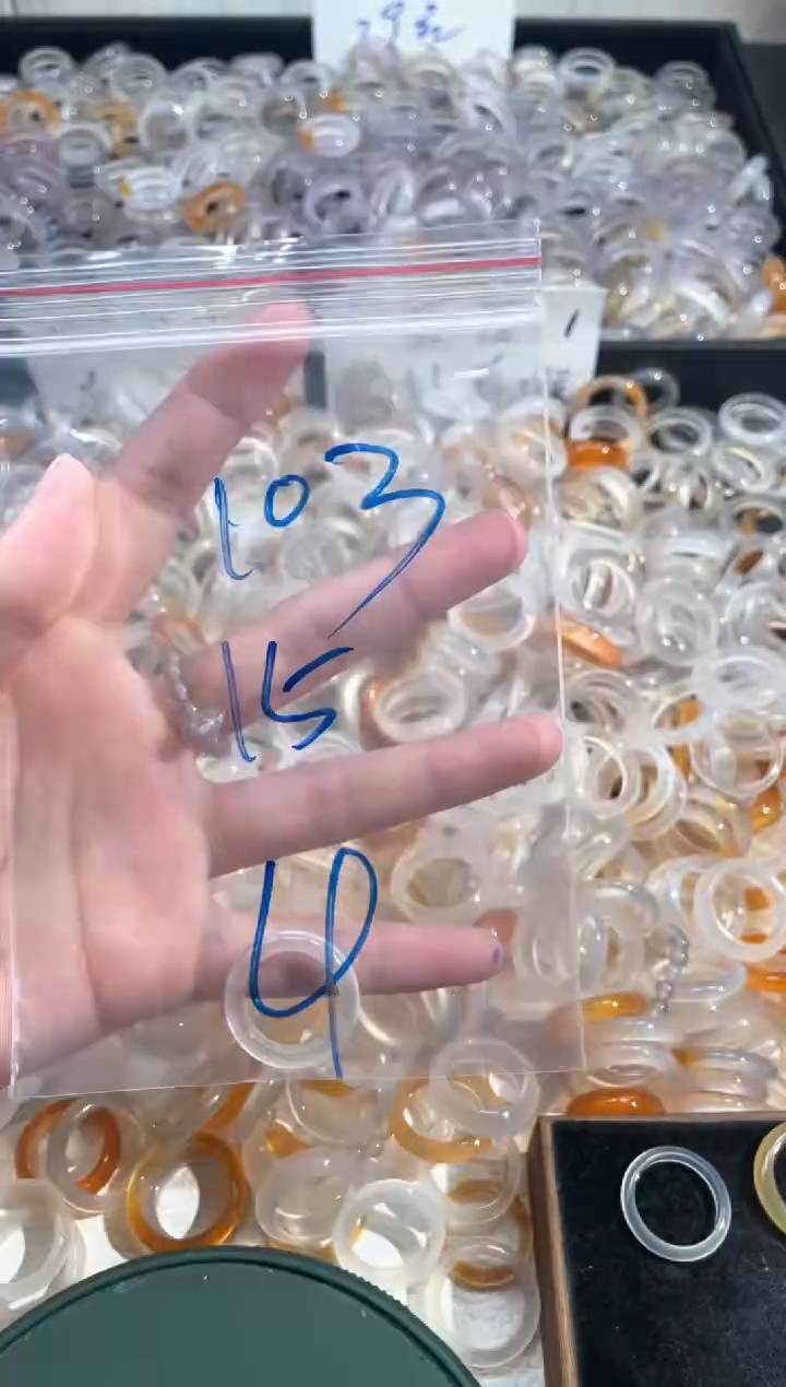 玛瑙/玉髓戒指未镶嵌103