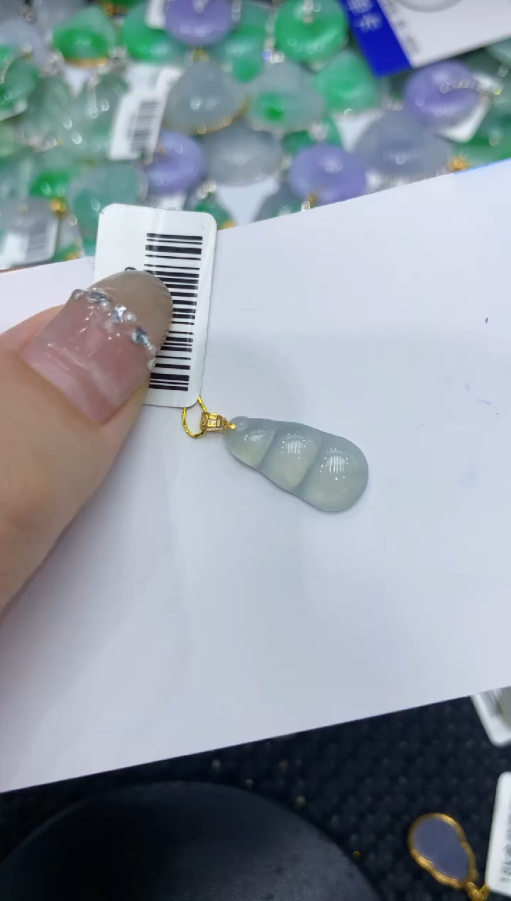 【闪购商品】翡翠颈饰18K金镶嵌222222222