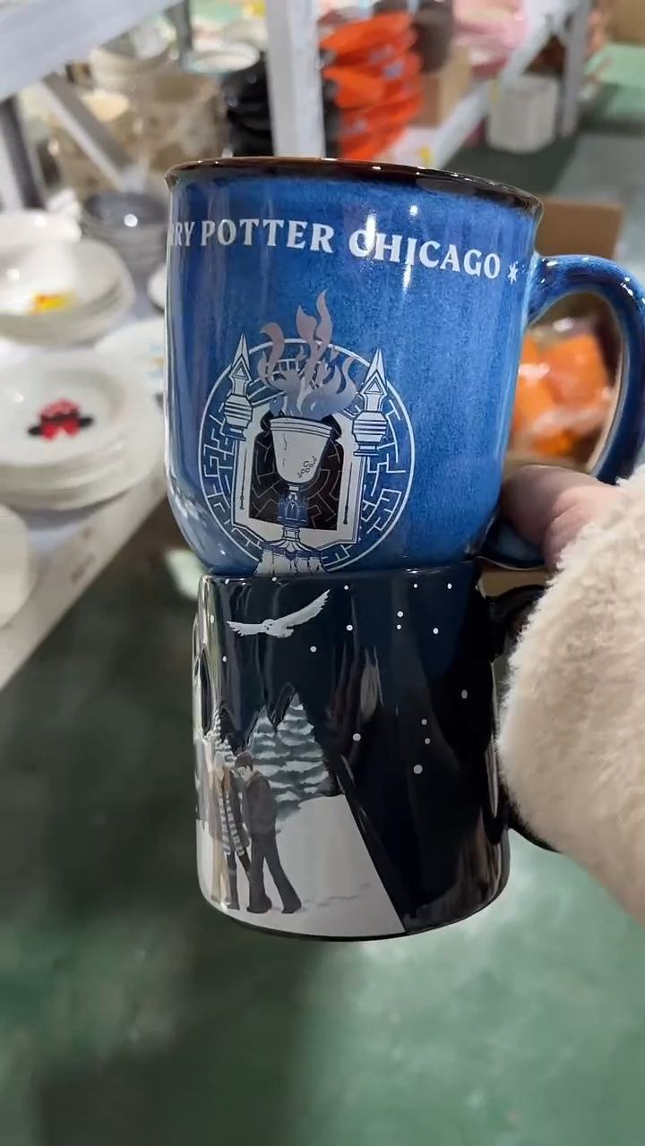 陶瓷手柄款家湖高温陶瓷杯 微瑕