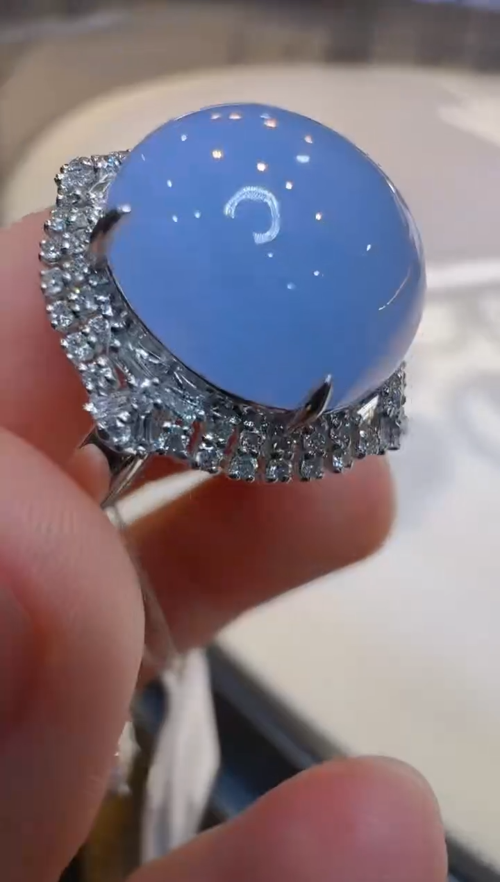 翡翠戒指18K金镶嵌多样性团购发一件