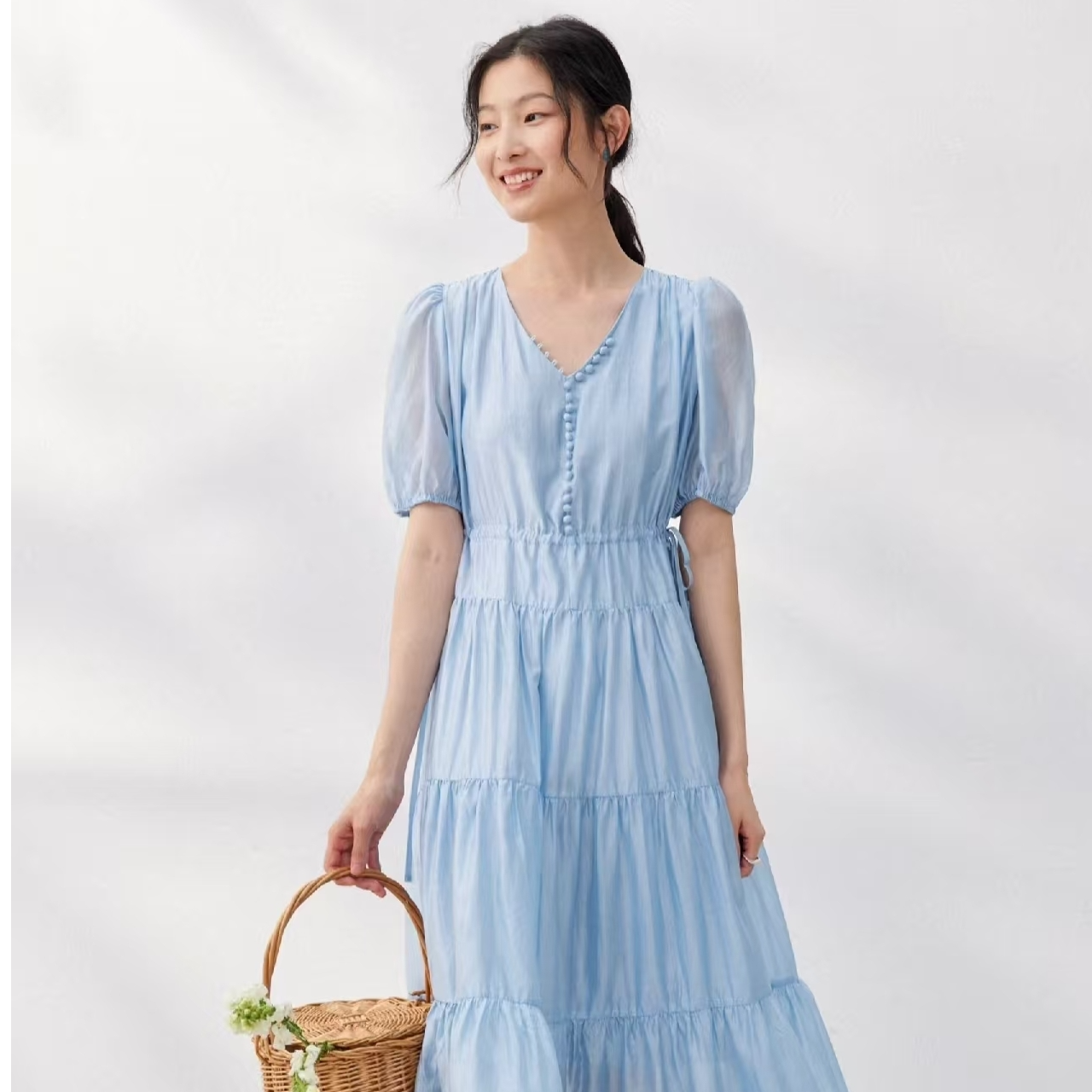 今喜品牌撤柜折扣女装 四季时尚显瘦短袖半身裙（直播间扣号下单）