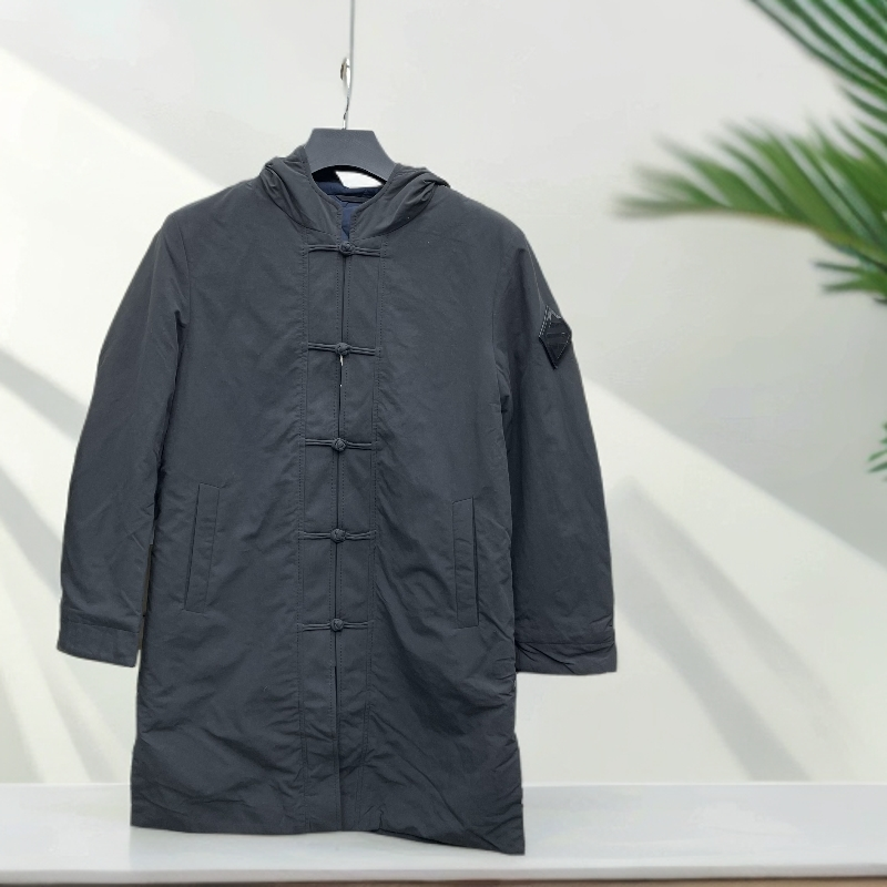 男秋冬纯色连帽羊毛内胆棉服 M01J0【两色可选】