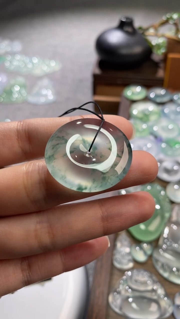 吊坠(不含链)未镶嵌翡翠扣子