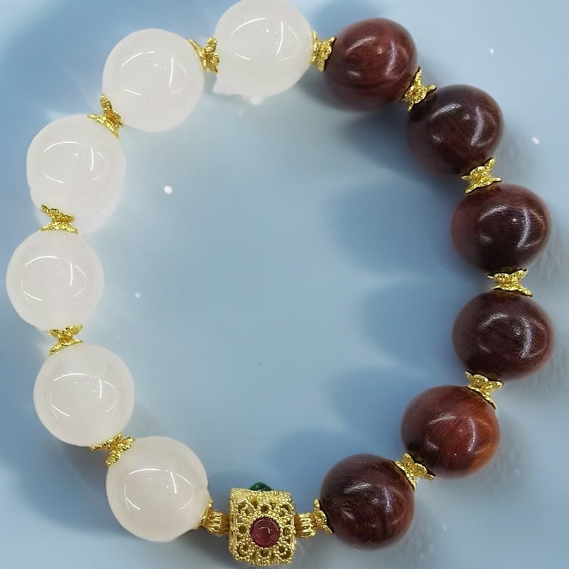 （库存处理）--高定珠宝血疗手串设计款S1049卡16mm