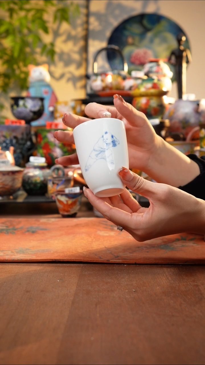 瓷片景德镇手工手绘1765