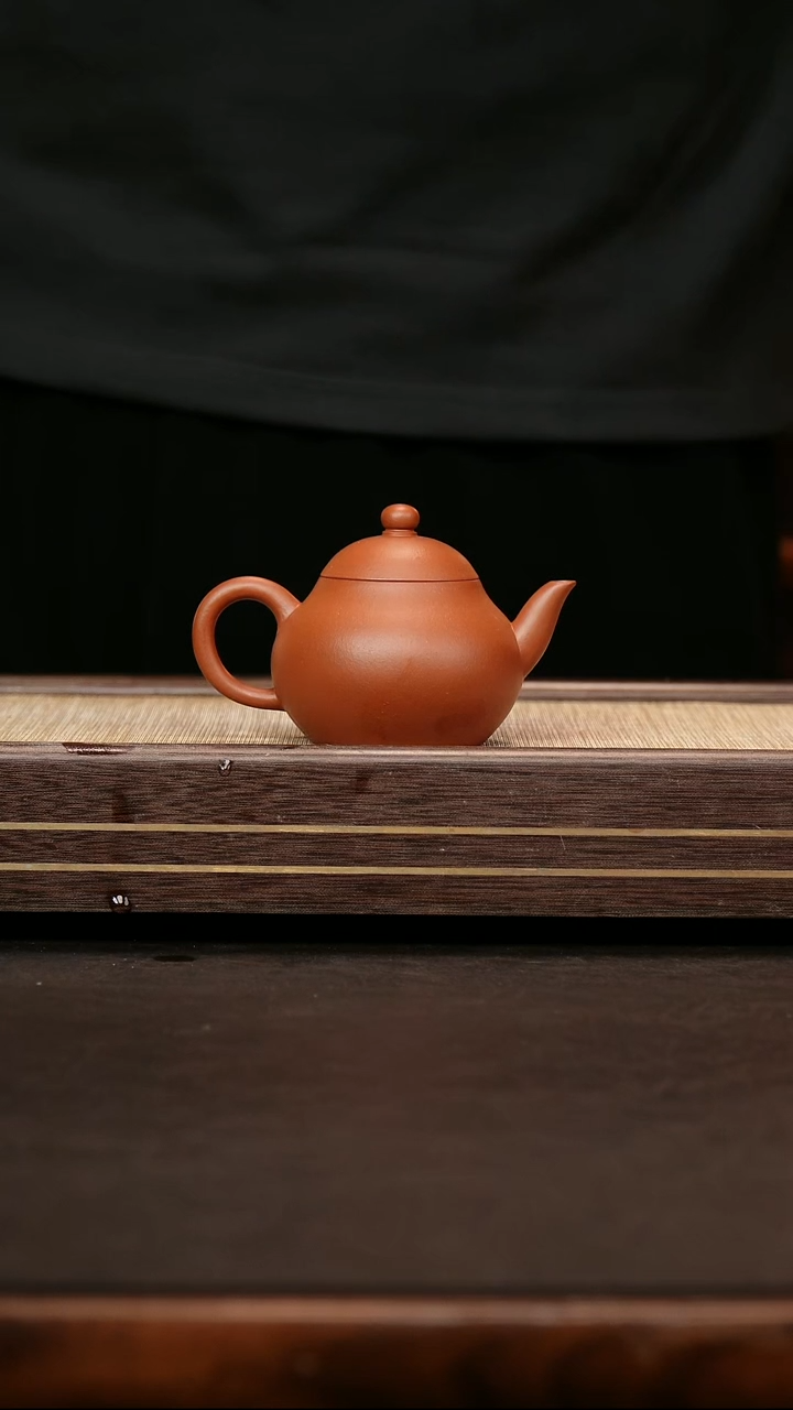 茶壶紫砂赵庄朱泥 梨形150cc