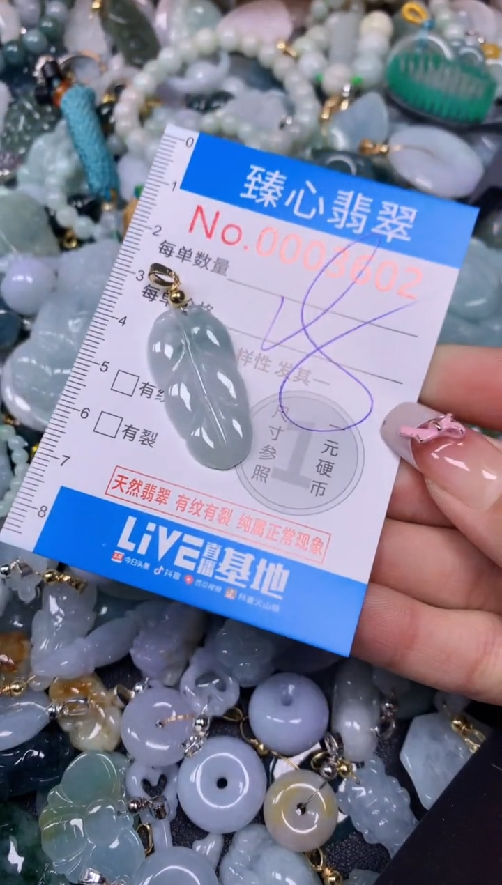 【闪购商品】翡翠颈饰未镶嵌含绳0003602