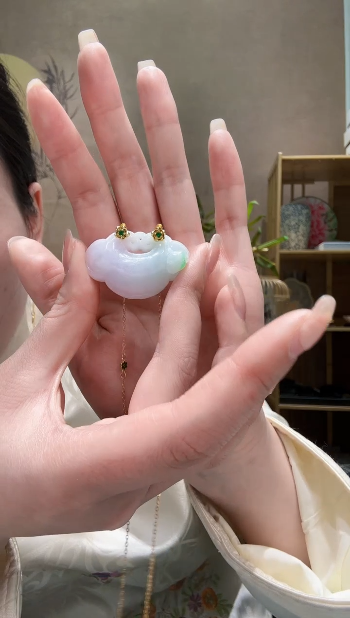 【闪购商品】翡翠耳饰未镶嵌吊坠