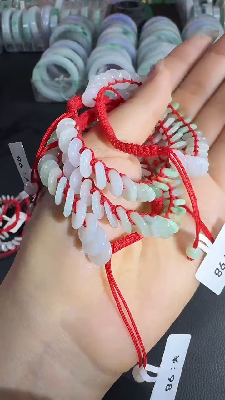 未镶嵌手链翡翠平安扣手绳多样性发一
