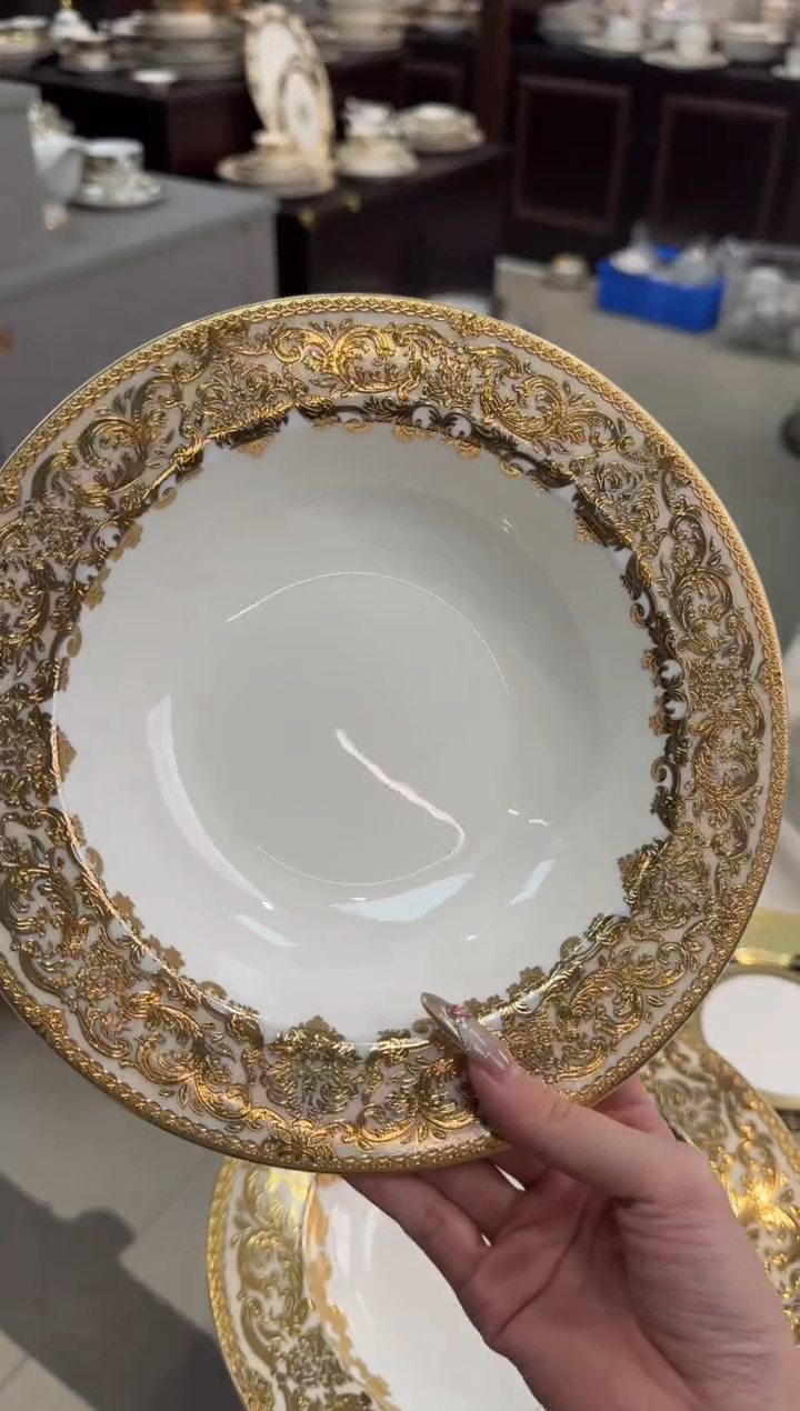 【闪购商品】瓷片8.5英寸草帽盘福利价2个尾单