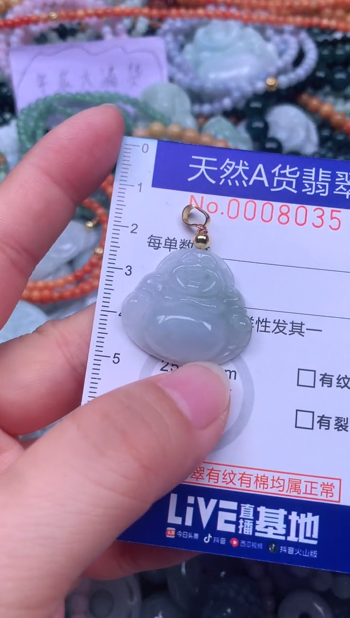 颈饰未镶嵌翡翠天然翡翠