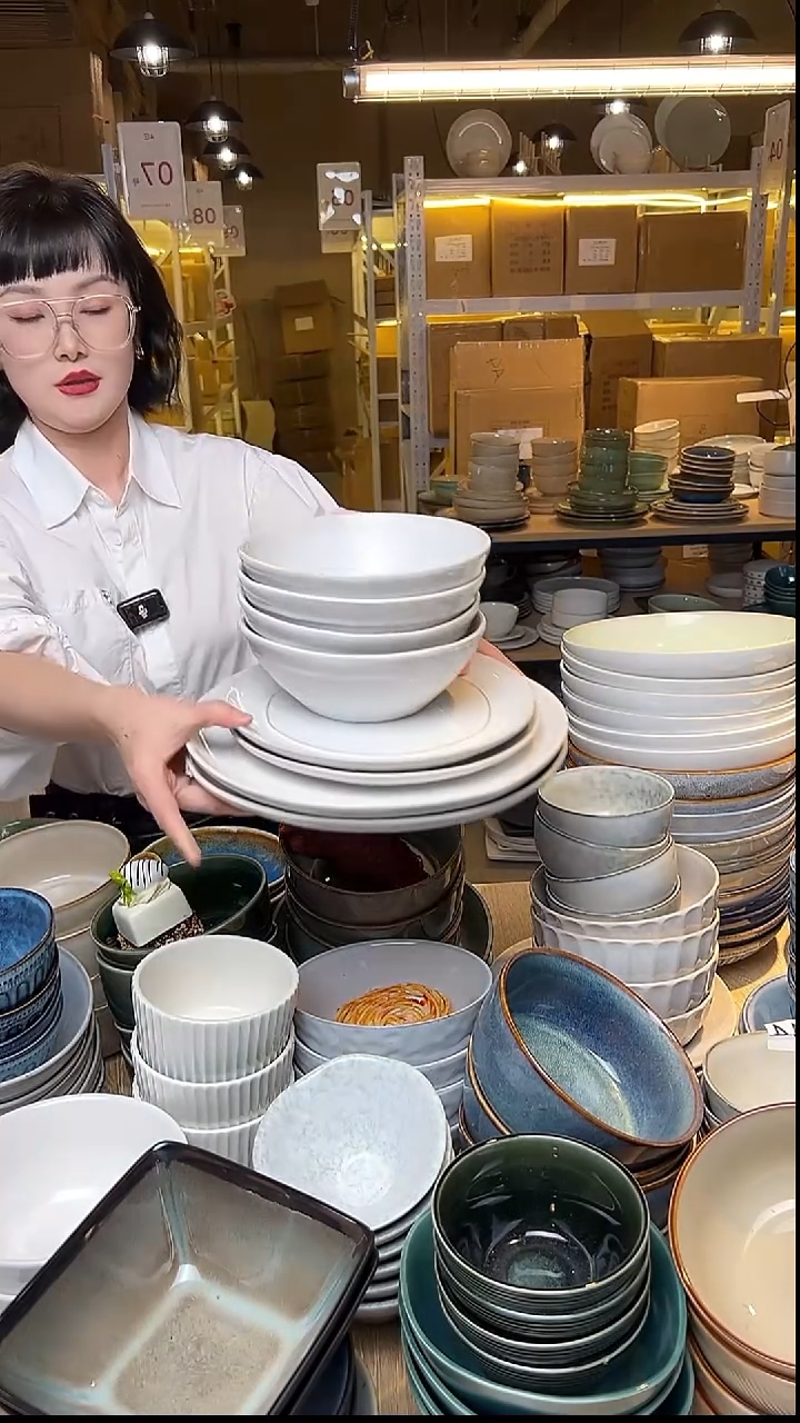 瓷51外贸尾货窑变釉下彩默认微瑕