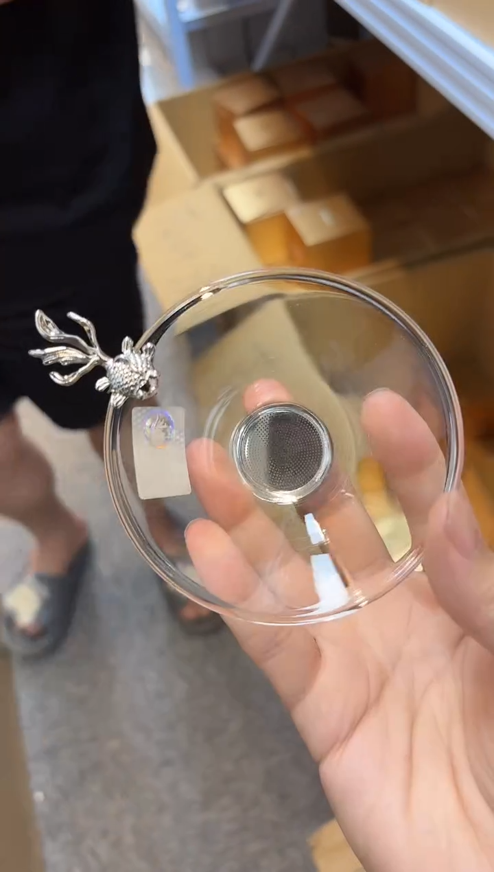 禾器-银鱼茶漏-不锈钢