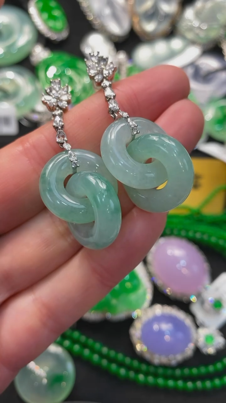 【闪购商品】翡翠颈饰未镶嵌耳环