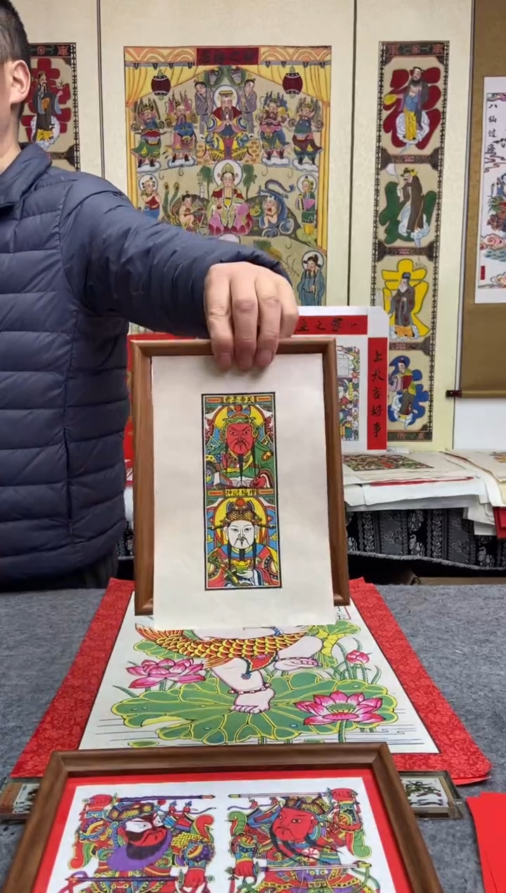 弦?五色红宣纸套8寸摆台手工制作精品