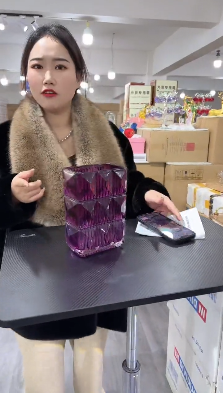 【闪购商品】琉璃简屿花器G-39品