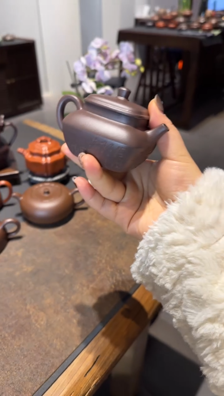 【闪购商品】紫砂茶壶天青合欢