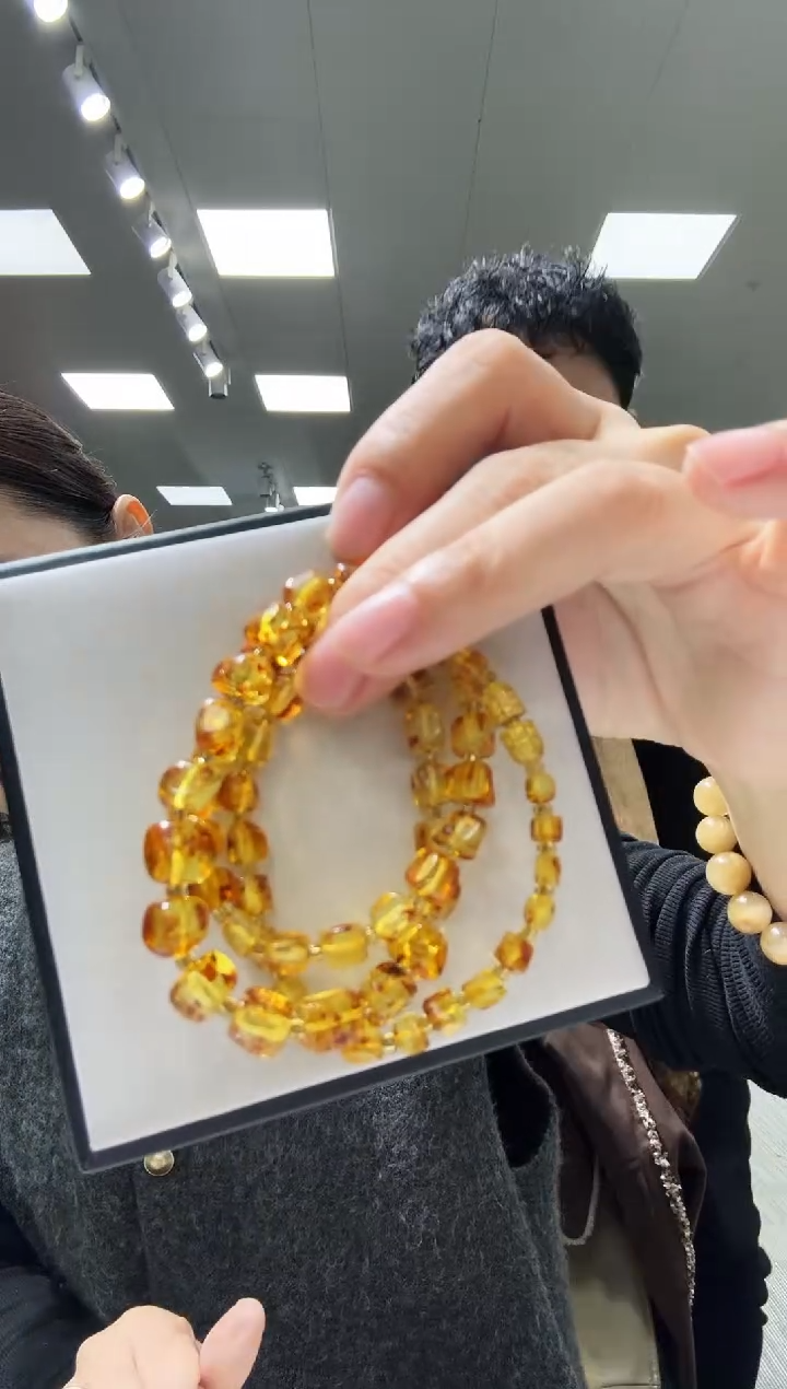 琥珀项链未镶嵌优0246