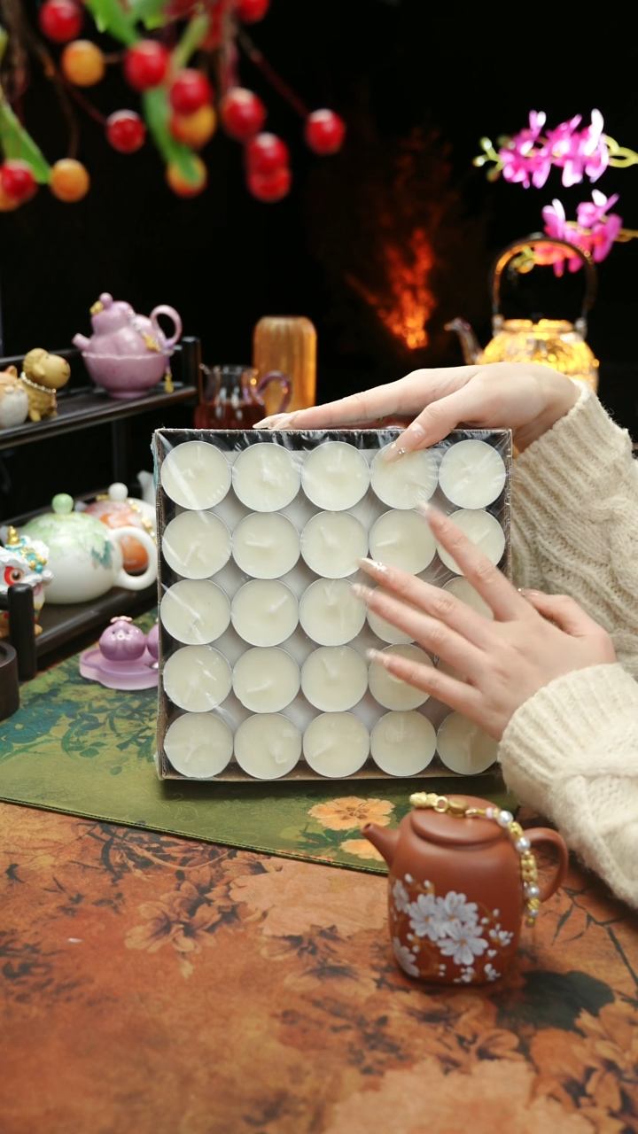 【闪购商品】植物蜡烛4小时100颗茶蜡烛
