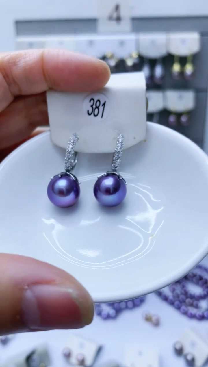 【闪购商品】淡水珍珠耳饰银S925镶嵌381