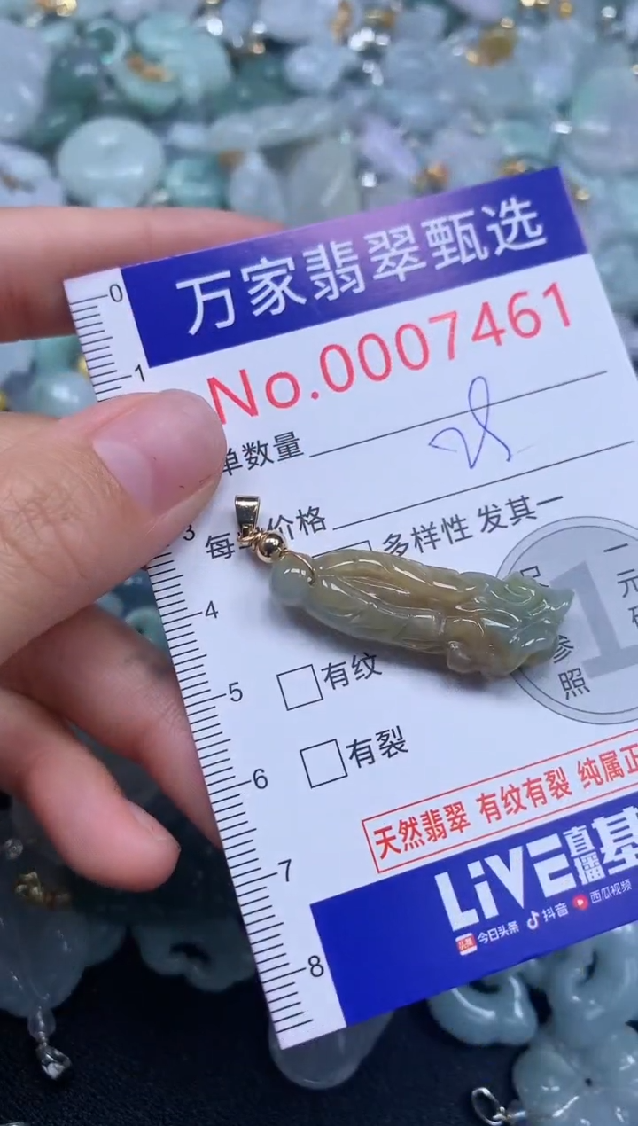 吊坠(不含链)未镶嵌翡翠7461