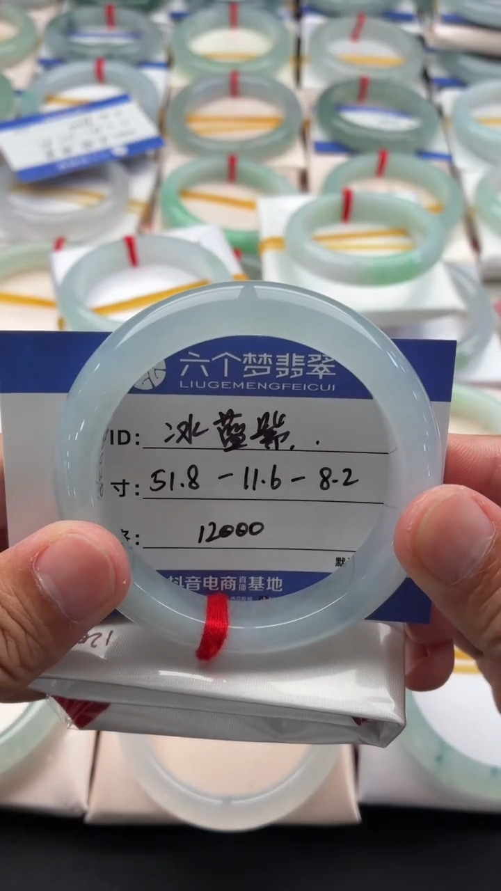 未镶嵌手镯翡翠冰蓝紫 48小时鉴赏期