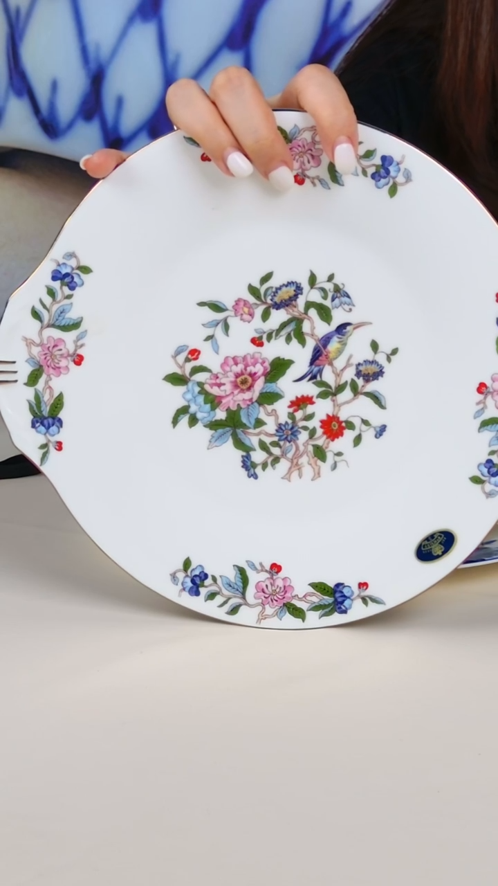 每天下午两点开播（雀鸟盘24公分双耳蛋糕盘）