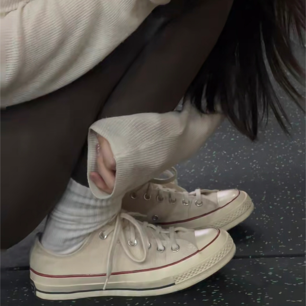 【源版还原 高端品质】1970S经典百搭低帮帆布鞋情侣鞋双围条蓝底