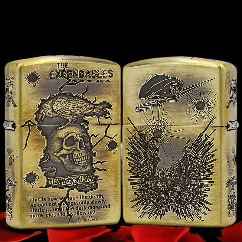 ZIPPO/之宝打火机【敢死队】盔甲机原装正品煤油机DYJ1