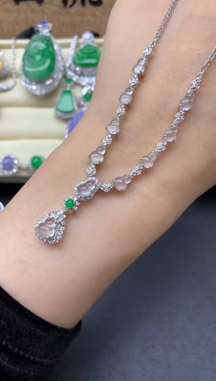 【闪购商品】翡翠颈饰18K金镶嵌462-中国好珍宝