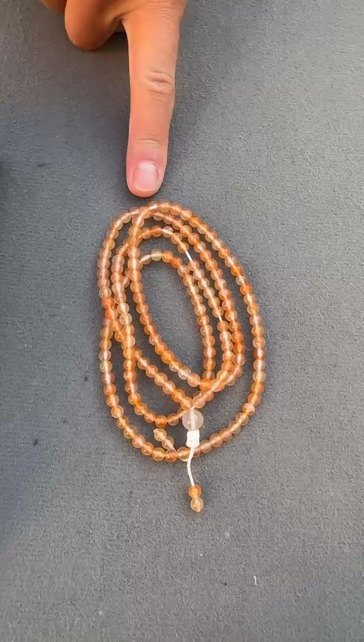 未镶嵌珠串南红玛瑙原矿无优化干掌冰飘多圈4-5mm左右w