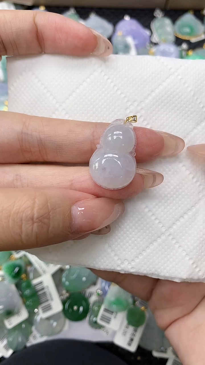 颈饰18K金镶嵌翡翠11111111111111