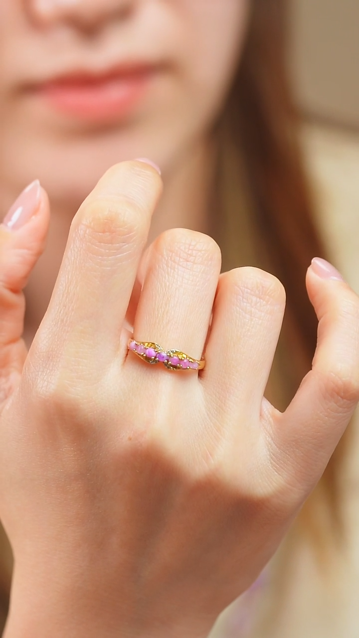 18K金镶嵌苏纪石（舒俱来）戒指42