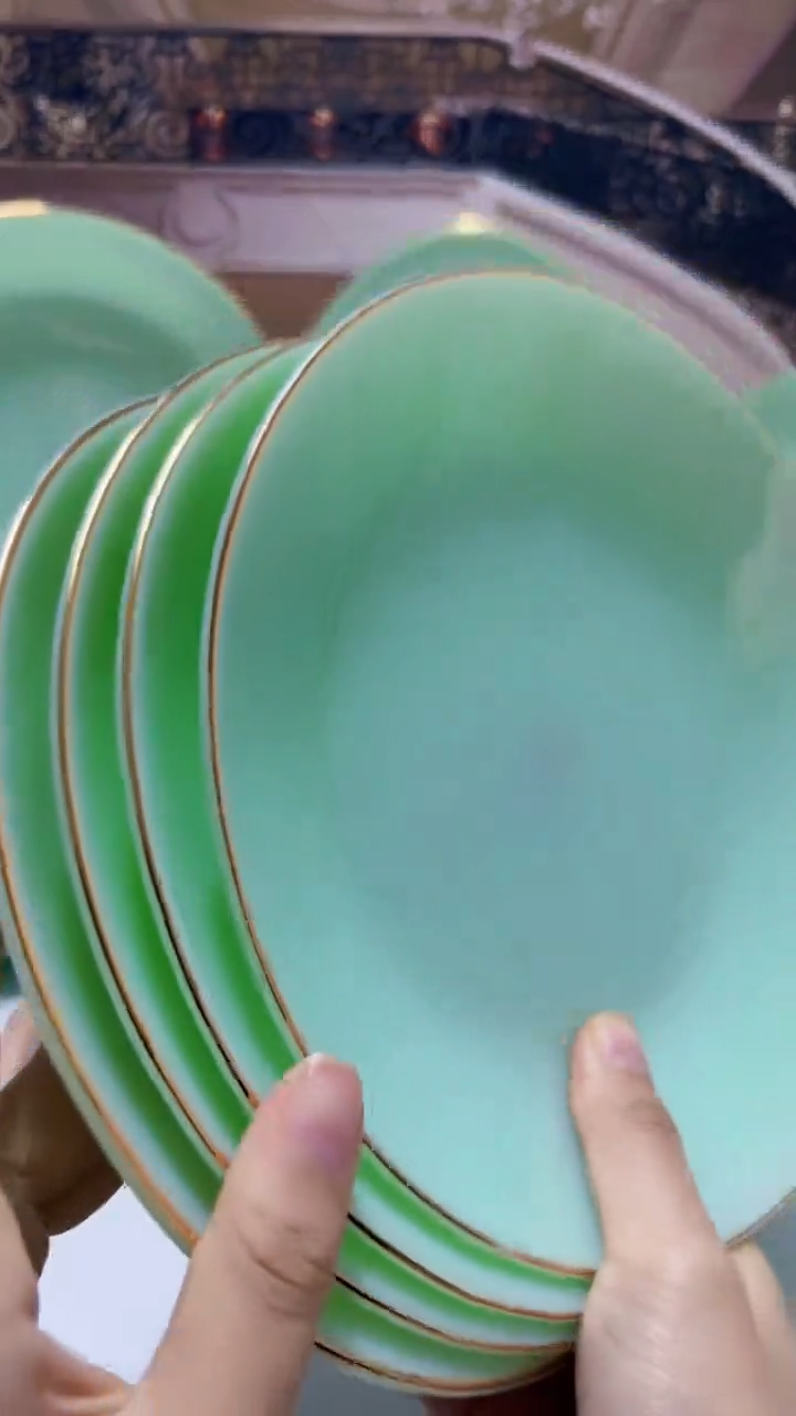 【闪购商品】...8英寸深盘4个  玉瓷【贝美】