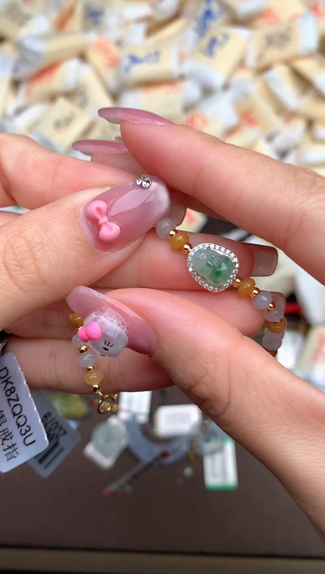 【闪购商品】翡翠手链银S925镶嵌 — 