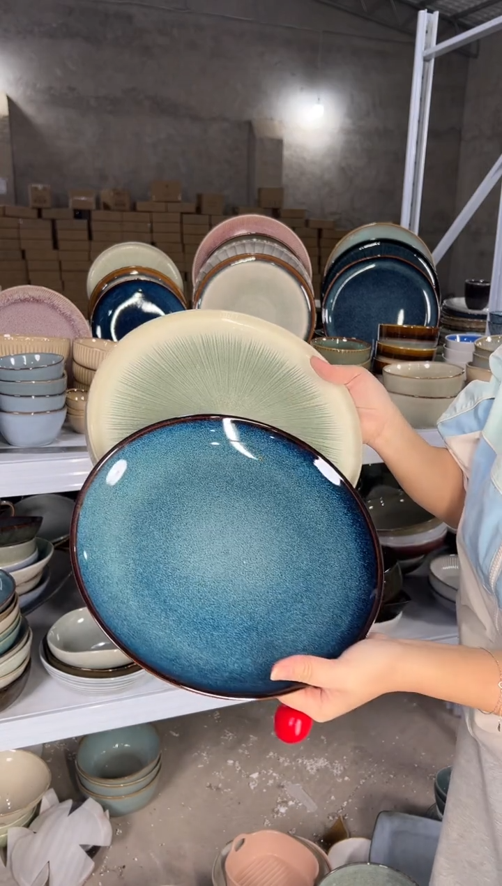 陶瓷外贸尾货瑕疵满20包邮X2大盘10.5英寸27厘米左右