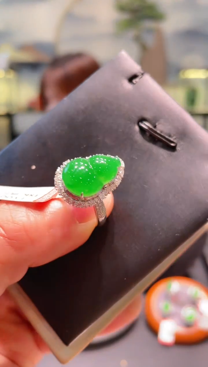 【闪购商品】翡翠颈饰18K金镶嵌A66两用